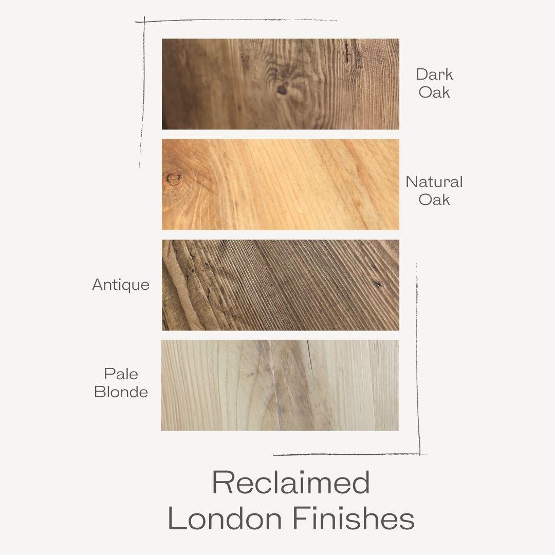 Reclaimed Wood Dining Table with Hairpin Legs - Handmade in the UK - Reclaimed London
